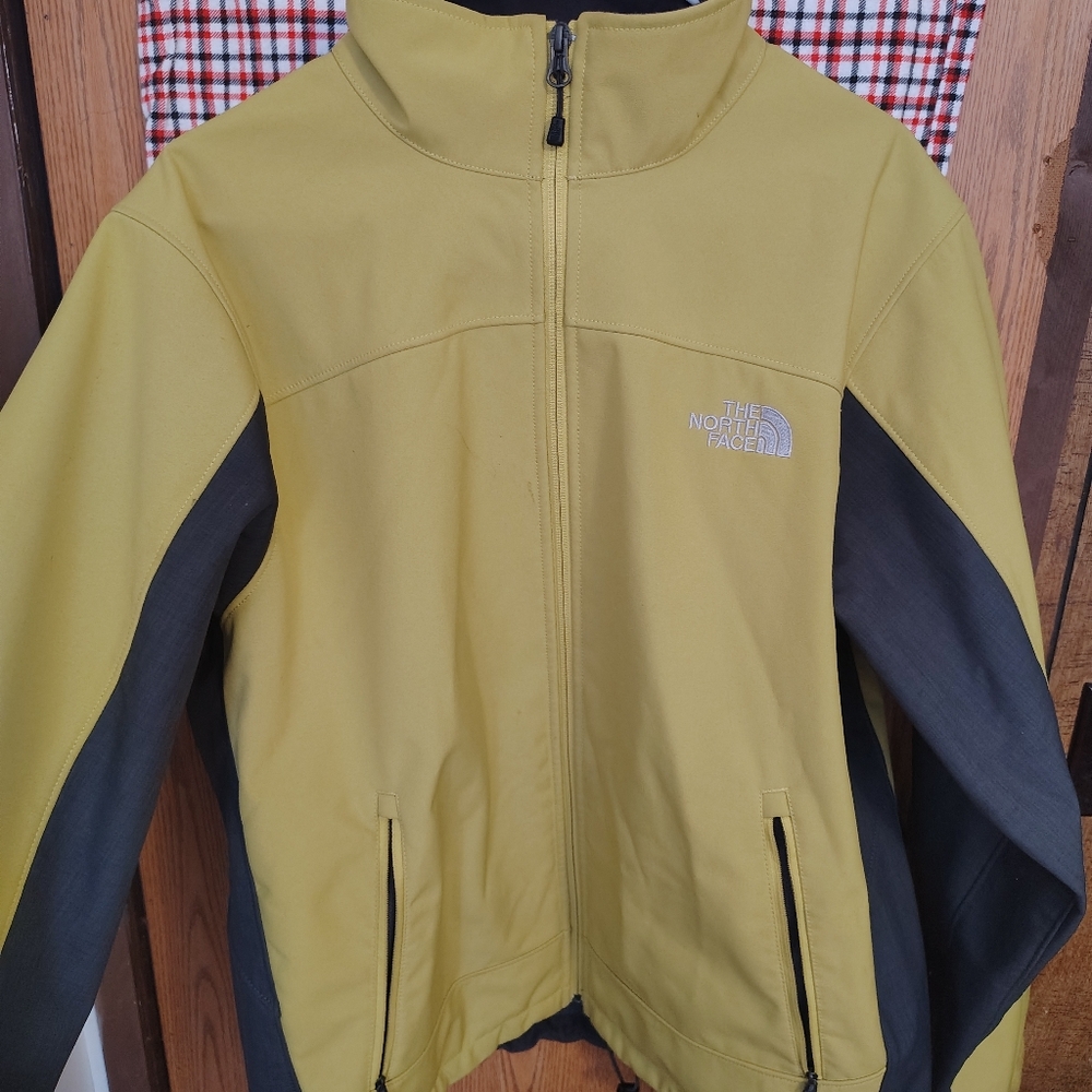 The North Face Mustard and Charcoal Jacket